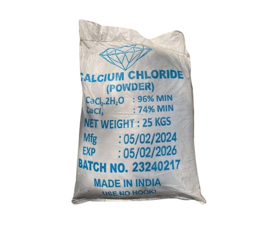 Calcium Chloride (Powder) – CaCl2.2H2O 96% (mặt trời) Ấn Độ
